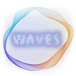 WAVES Art exhibition 2022 logo